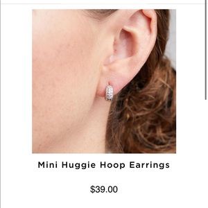 Kenneth jay lane huggie hoops